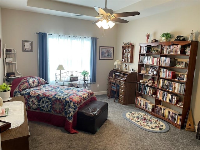 5205 University Ave, Saint Joseph, MO 64503 - carpeted bedroom with a ceiling fan and baseboards