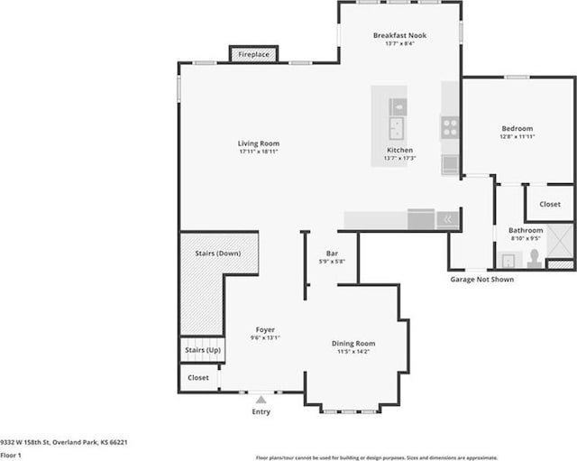 9332 W 158th St, Overland Park, KS 66221 - view of property floor plan