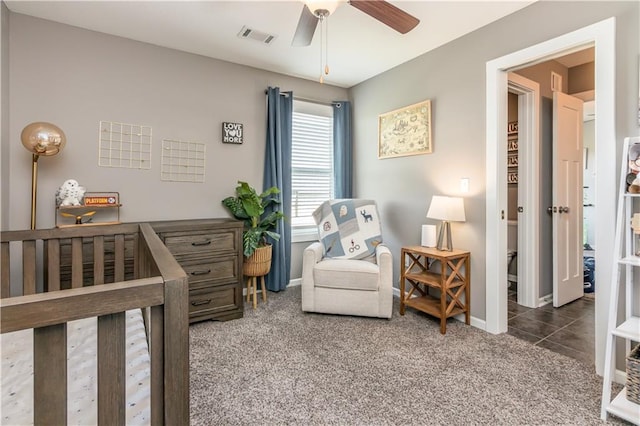 25096 W 87th St, Lenexa, KS 66227 - bedroom with carpet floors and a ceiling fan