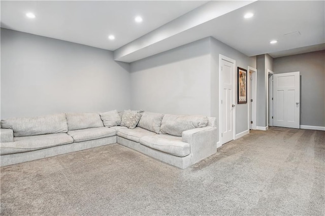 25096 W 87th St, Lenexa, KS 66227 - living area with carpet flooring and recessed lighting