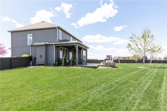 25096 W 87th St, Lenexa, KS 66227 - rear view of house featuring a fenced backyard and a patio area