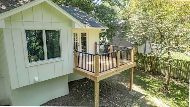 804 NW N Summit Cir, Blue Springs, MO 64015 - wooden deck featuring french doors
