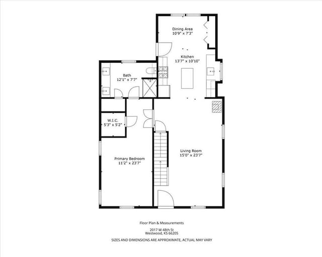 2017 W 48th St, Westwood, KS 66205 - view of property floor plan