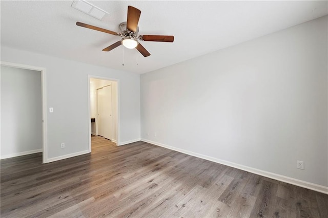 11224 Nieman Rd Unit 302, Overland Park, KS 66210 - unfurnished room with wood finished floors and a ceiling fan
