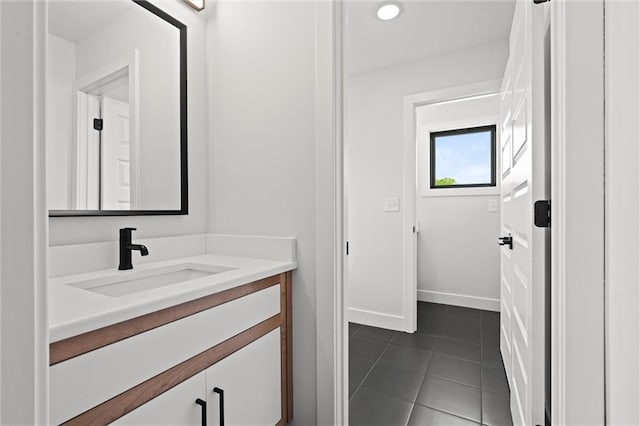 22615 W 87th Ter, Lenexa, KS 66227 - bathroom featuring vanity and tile patterned flooring