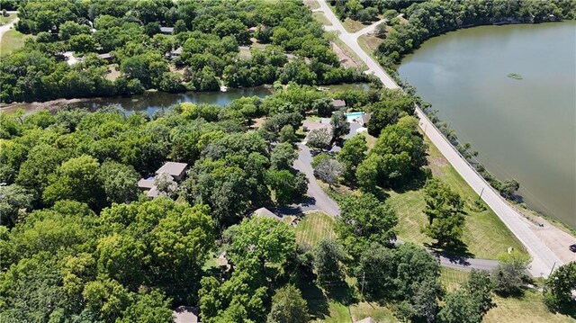 1015 S Wyckford Rd, Olathe, KS 66061 - aerial view of property's location featuring a nearby body of water
