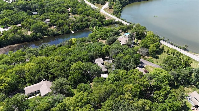 1015 S Wyckford Rd, Olathe, KS 66061 - aerial overview of property's location with a nearby body of water