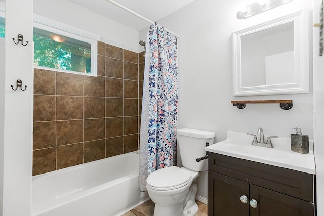 1202 S Willow St, Ottawa, KS 66067 - bathroom featuring vanity and shower / tub combo with curtain