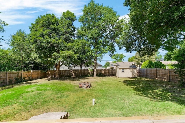 1202 S Willow St, Ottawa, KS 66067 - fenced backyard with a storage shed