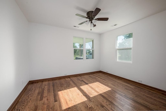 17931 Hollingsworth Rd, Tonganoxie, KS 66086 - unfurnished room featuring wood finished floors and ceiling fan