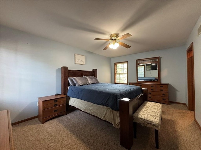2006 Buckingham St, Saint Joseph, MO 64506 - bedroom featuring light carpet and ceiling fan