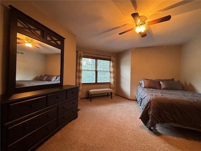 2006 Buckingham St, Saint Joseph, MO 64506 - bedroom with light carpet and a ceiling fan
