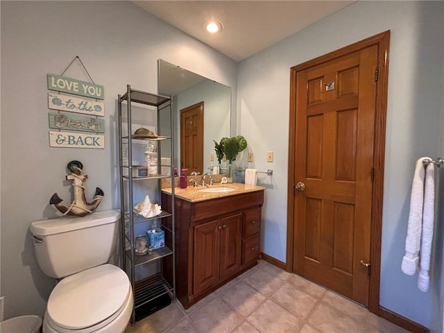 2006 Buckingham St, Saint Joseph, MO 64506 - bathroom featuring vanity and tile patterned flooring