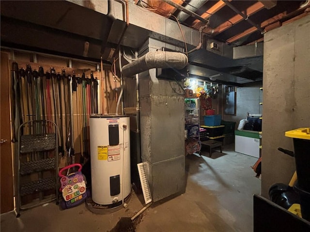 2006 Buckingham St, Saint Joseph, MO 64506 - unfinished basement with water heater and electric panel
