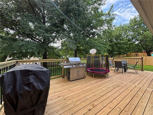 2006 Buckingham St, Saint Joseph, MO 64506 - deck with a grill and outdoor dining space