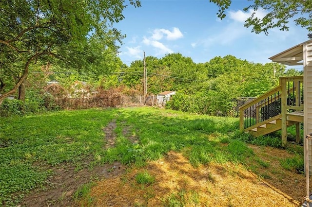 804 S Cedar Ave, Independence, MO 64053 - view of yard with stairway