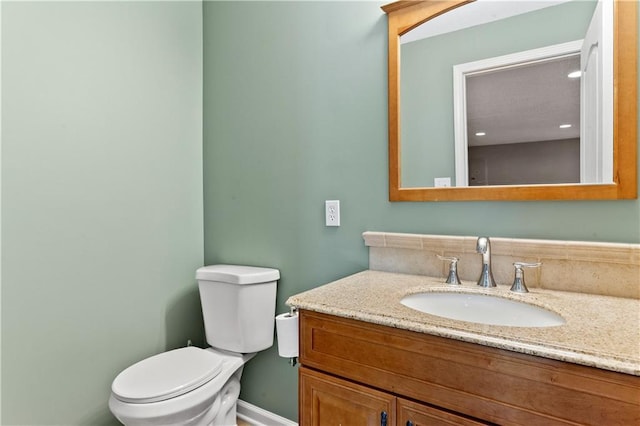 2105 NW Sweetgum Ct, Grain Valley, MO 64029 - half bath featuring toilet and vanity