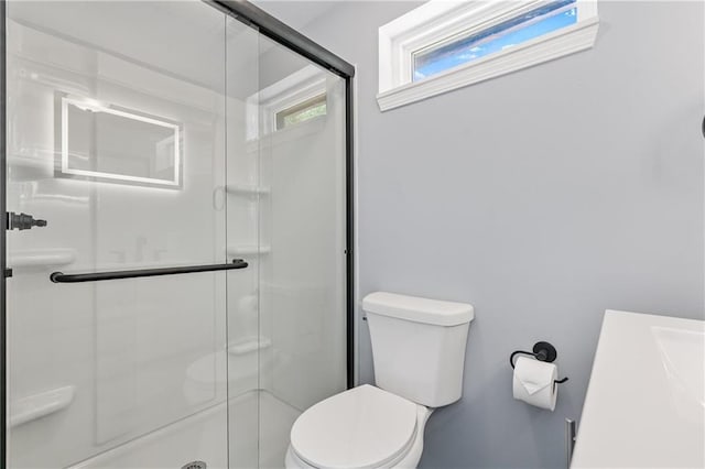 812 W Royle St, Richmond, MO 64085 - bathroom featuring a shower stall and vanity