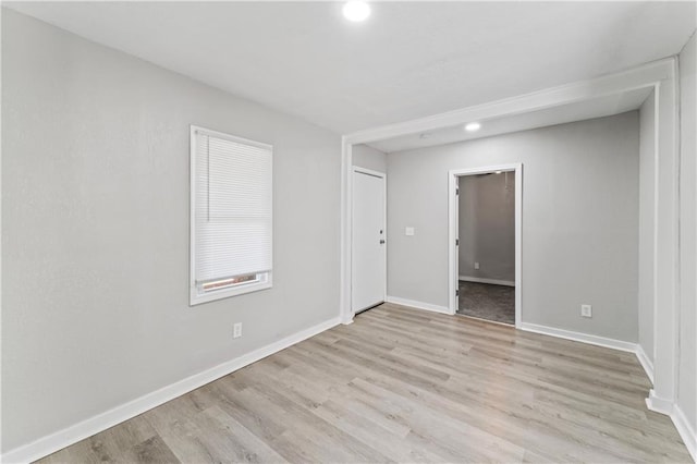 4320 E 43rd St, Kansas City, MO 64130 - unfurnished room featuring recessed lighting and light wood finished floors