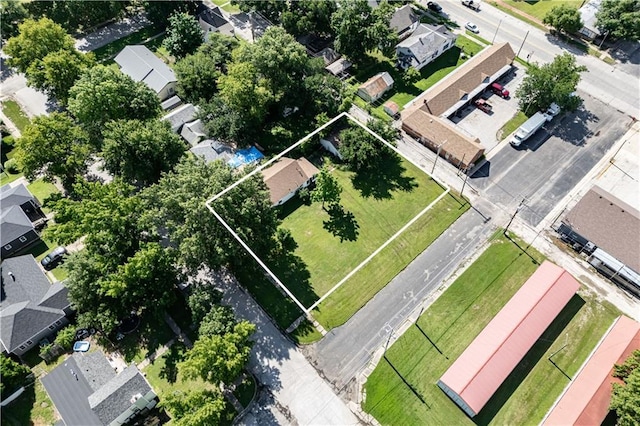 919 Indiana St, Neodesha, KS 66757 - aerial perspective of suburban area with property boundaries highlighted