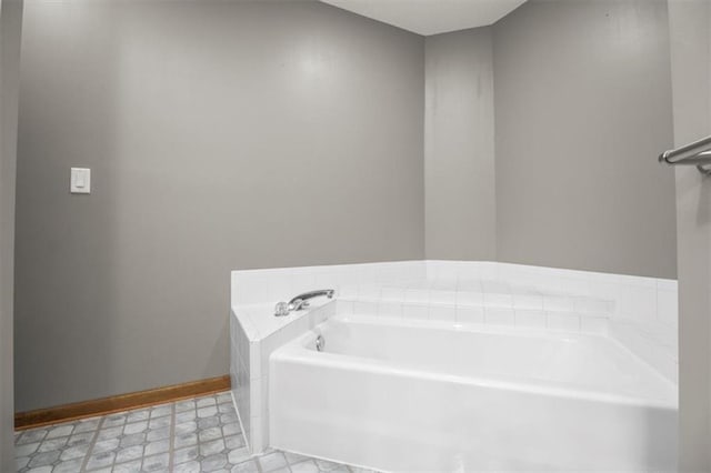 3605 NW Pier Ct, Blue Springs, MO 64015 - full bathroom featuring a garden tub and tile patterned floors