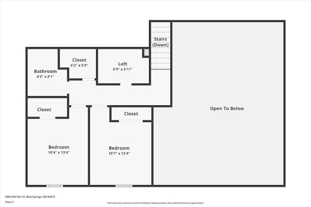 3605 NW Pier Ct, Blue Springs, MO 64015 - view of property floor plan