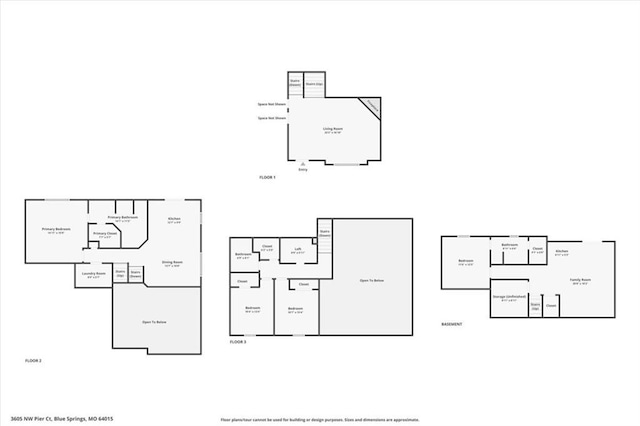 3605 NW Pier Ct, Blue Springs, MO 64015 - view of property floor plan