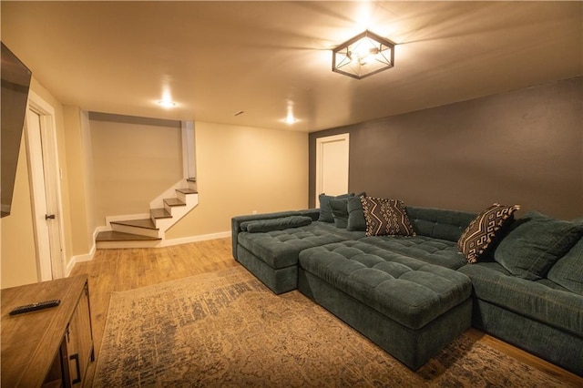 1604 SW 21st St, Blue Springs, MO 64015 - cinema featuring wood finished floors and baseboards
