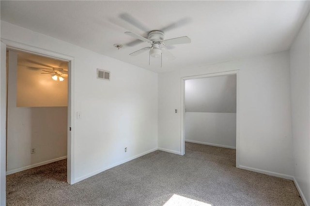 934 Williams St, Excelsior Springs, MO 64024 - unfurnished room with a ceiling fan, carpet floors, and fire sprinkler in ceiling