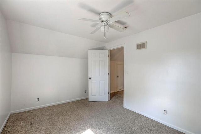 934 Williams St, Excelsior Springs, MO 64024 - additional living space with carpet floors, a ceiling fan, and lofted ceiling