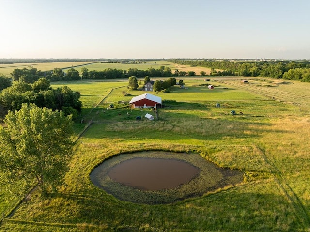 28909 E 297th St, Garden City, MO 64747 - aerial overview of property's location with rural landscape and a pastoral area