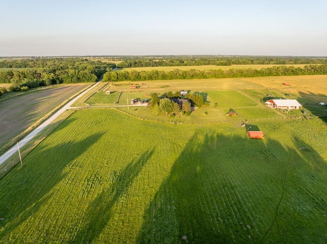 28909 E 297th St, Garden City, MO 64747 - aerial view of sparsely populated area featuring large plots for crops