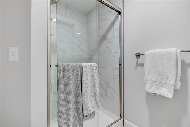 24704 W 76th St, Shawnee, KS 66227 - full bath featuring a marble finish shower