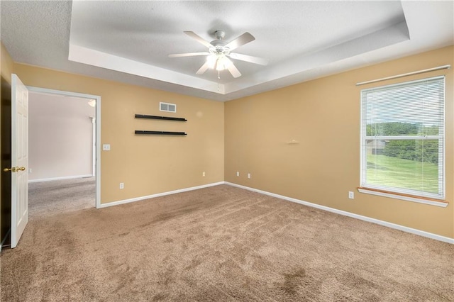 4204 Broadway Ter, Leavenworth, KS 66048 - carpeted spare room featuring a raised ceiling and a ceiling fan