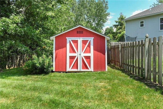 4204 Broadway Ter, Leavenworth, KS 66048 - view of shed with a fenced backyard