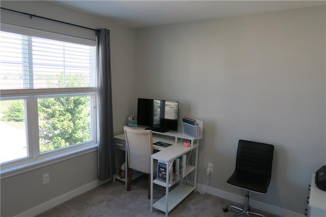 SW 8th St Unit 8819, Blue Springs, MO 64064 - carpeted home office featuring baseboards