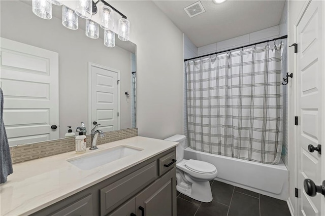 227 SW Eagles Ridge Dr, Blue Springs, MO 64014 - full bath featuring vanity, tile patterned flooring, and shower / bath combination with curtain