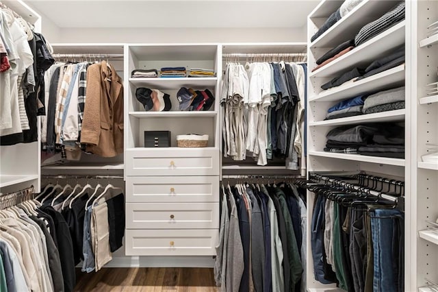 521 E Bird St, Hamilton, MO 64644 - spacious closet with wood finished floors