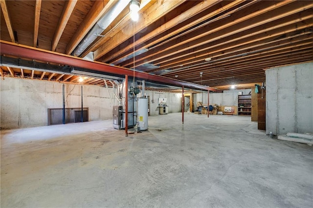 705 Ozark Short Line, Odessa, MO 64076 - unfinished below grade area with water heater