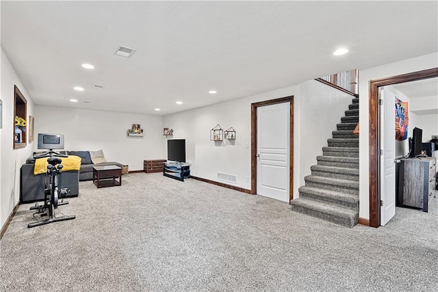 1658 Davis Cir, Eudora, KS 66025 - workout room with recessed lighting and carpet floors