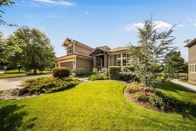 9158 W 178th Ter, Overland Park, KS 66013 - view of front of house with driveway and a front yard