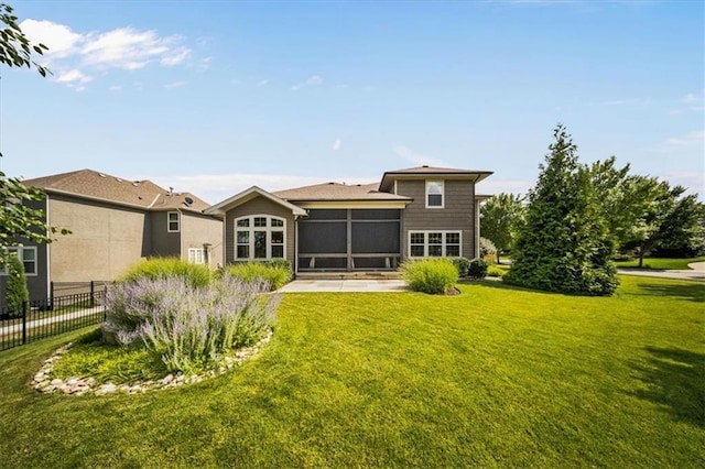 9158 W 178th Ter, Overland Park, KS 66013 - back of house with a sunroom