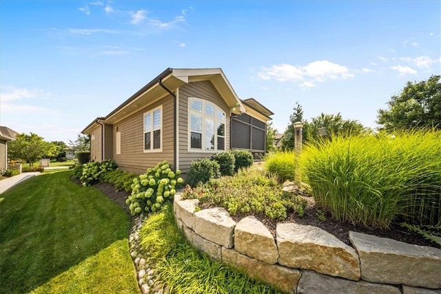 9158 W 178th Ter, Overland Park, KS 66013 - view of property exterior featuring a lawn