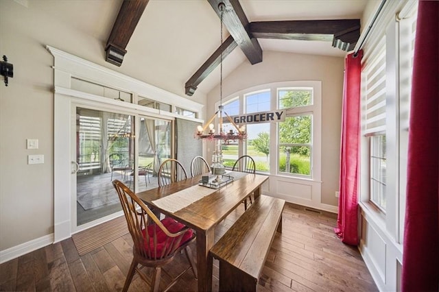 9158 W 178th Ter, Overland Park, KS 66013 - dining space with dark wood-type flooring and a chandelier