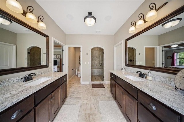 9158 W 178th Ter, Overland Park, KS 66013 - full bathroom with a stall shower and two vanities