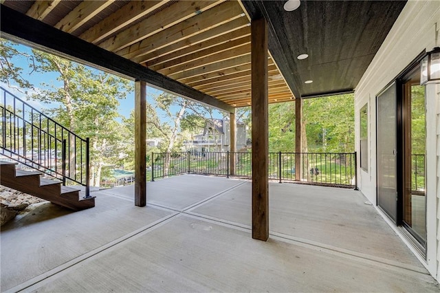 48 M St, Lake Lotawana, MO 64086 - view of patio with stairs