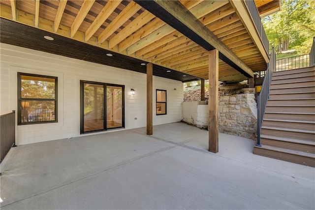 48 M St, Lake Lotawana, MO 64086 - view of patio / terrace with stairway
