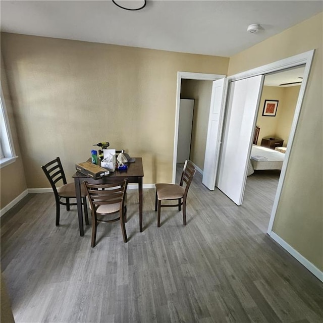 11601 E US Highway 24th Rd, Independence, MO 64054 - dining space with wood finished floors and baseboards