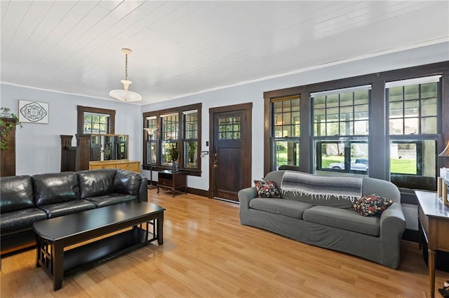309 E Miami St, Paola, KS 66071 - living room featuring wood finished floors