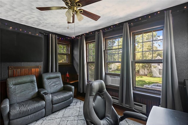 309 E Miami St, Paola, KS 66071 - office with ceiling fan and wood finished floors
